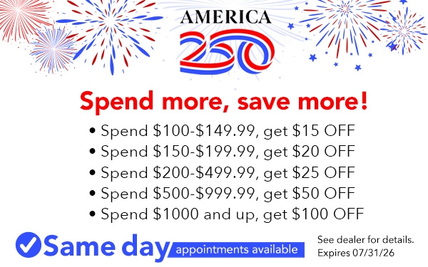 Spend more, save more!
