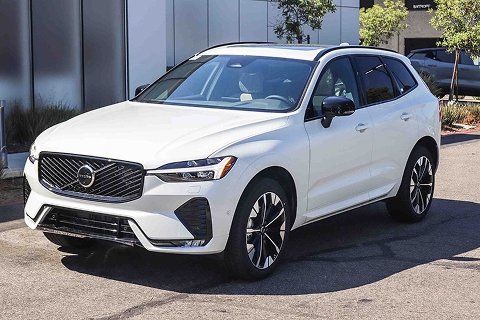 white 2026 Volvo XC60 parked at the Volvo Cars Mission Viejo dealership in Mission Viejo, CA