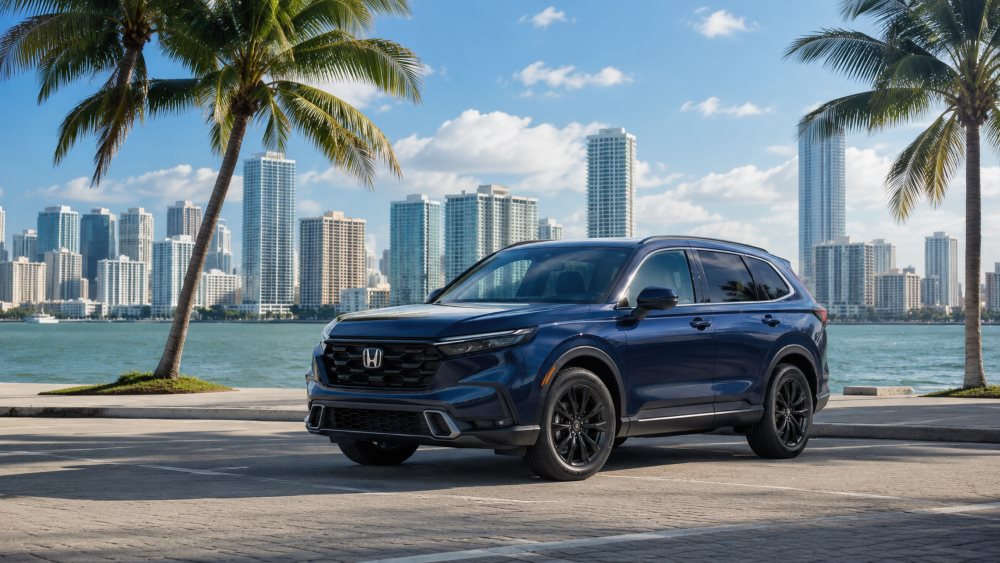 2026 Honda CR-V Hybrid lineup at Brickell Honda Miami