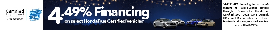 1.29% APR Financing on CPO