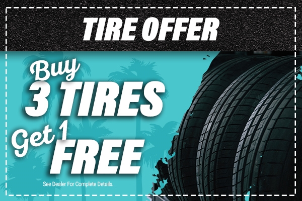Buy 3 Tires, Get 1 Free