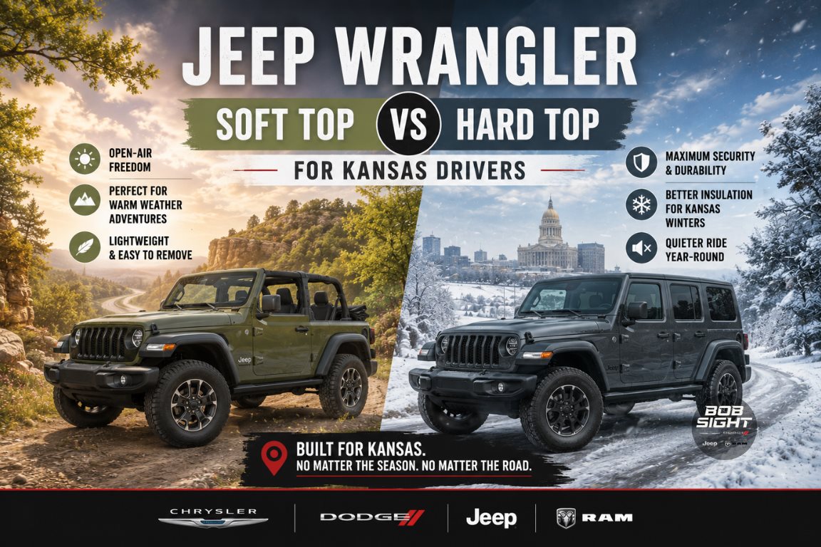 Jeep Wrangler Soft Top vs Hard Top for Kansas Drivers