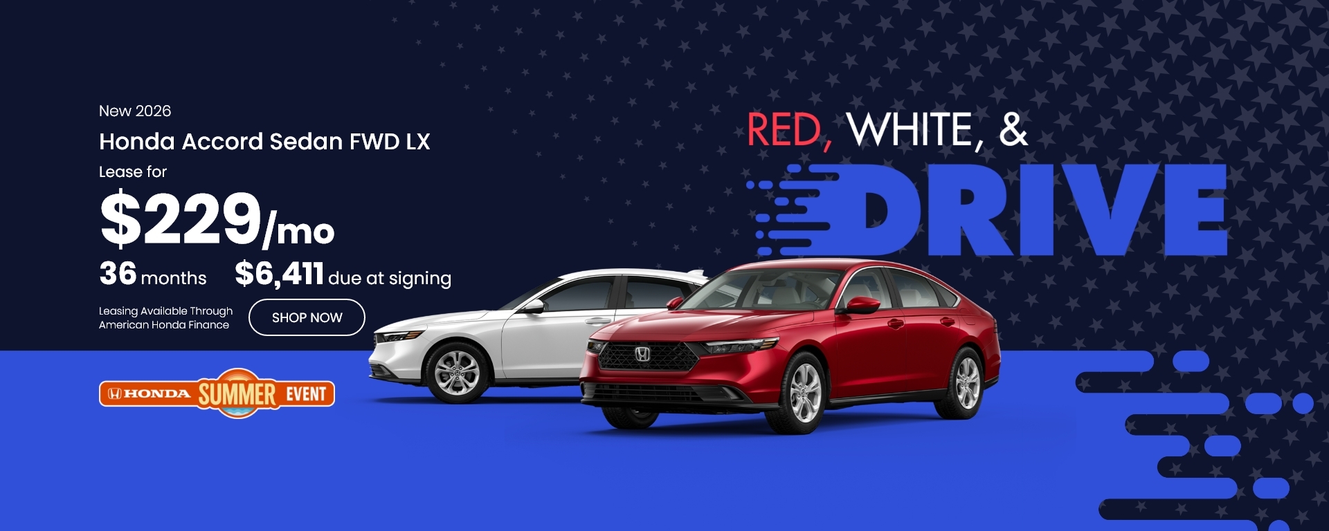 Lease a New 2026 Honda Accord FWD LX