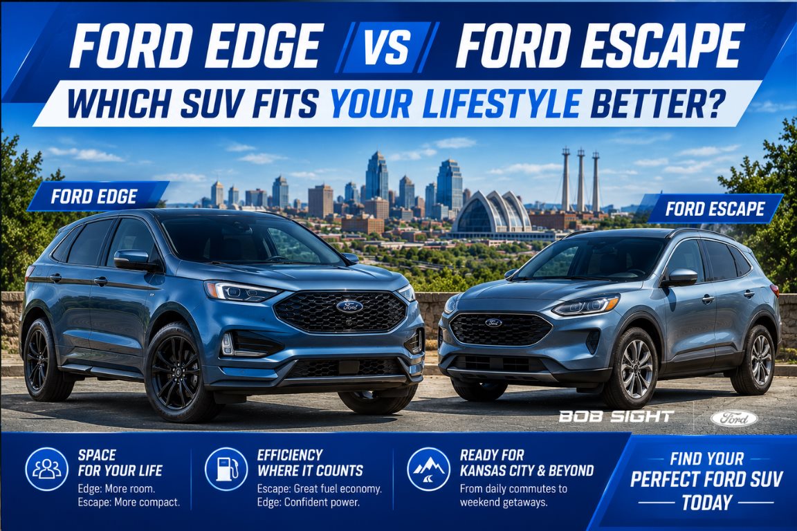 Ford Edge vs Ford Escape comparison to help drivers choose the SUV that best fits their lifestyle