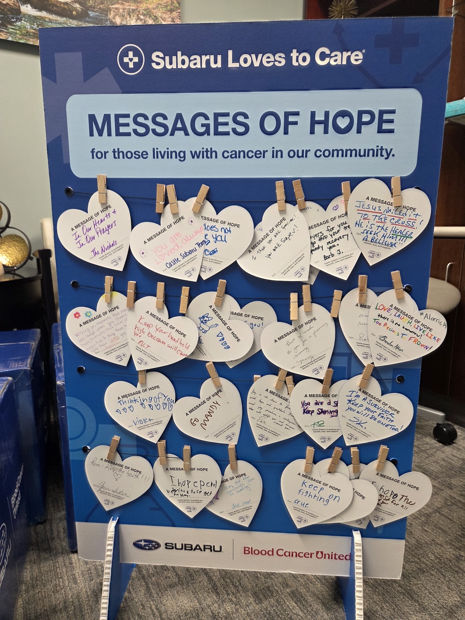 Messages of Hope shared with cancer patients through Subaru Loves to Care