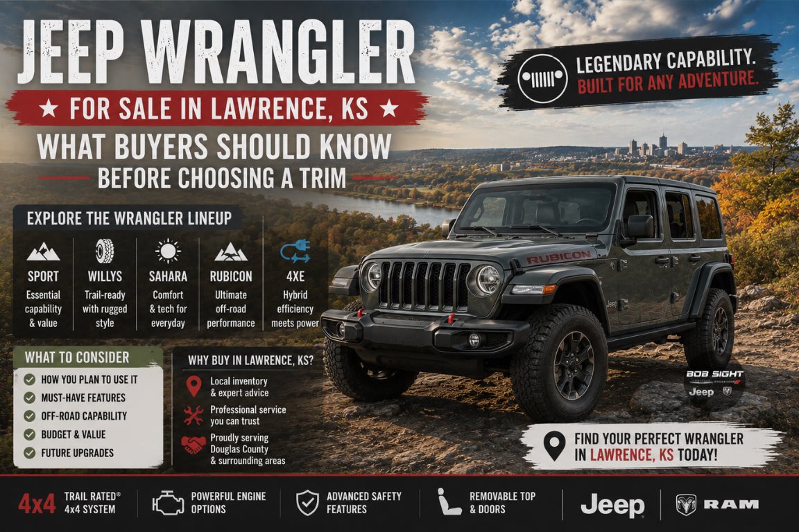 Jeep Wrangler for Sale Lawrence KS: What Buyers Should Know Before Choosing a Trim