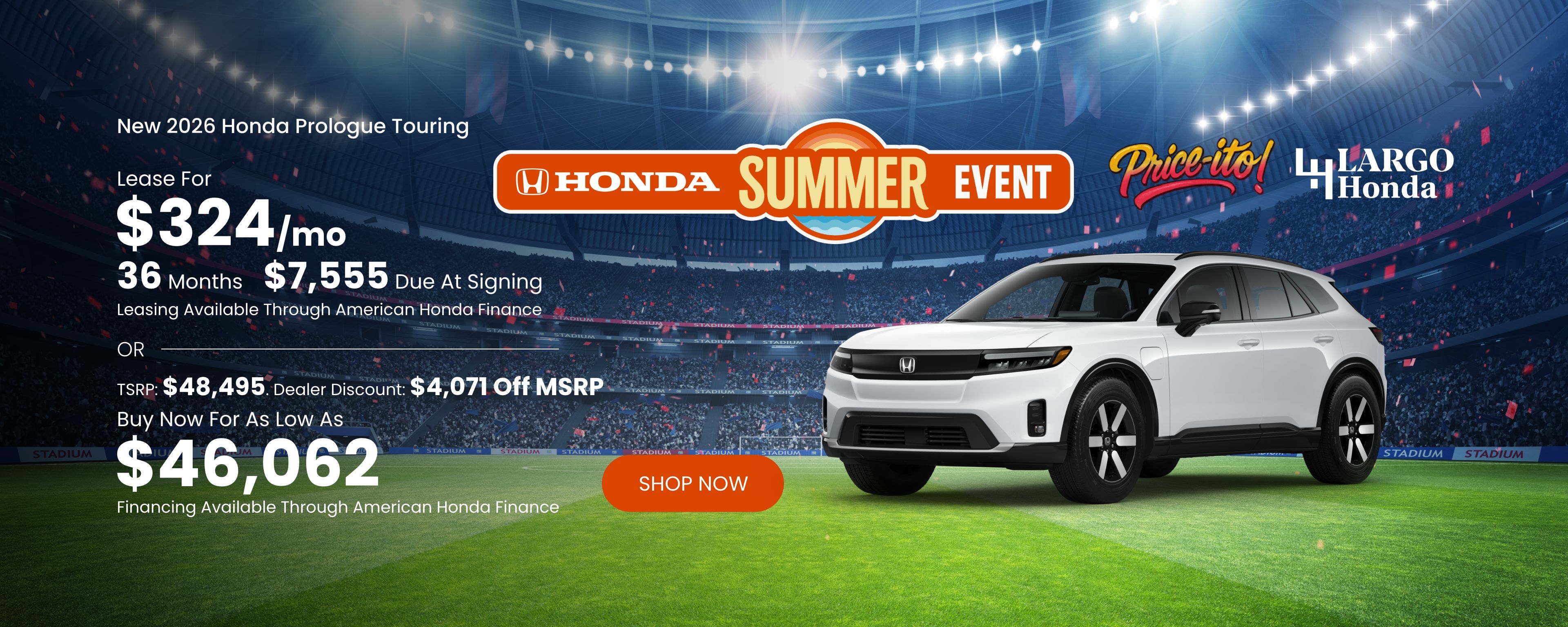 Lease a New 2026 Honda Prologue Touring