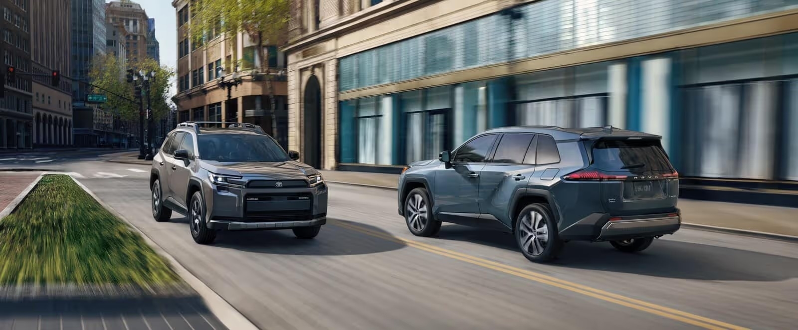 2026 Toyota RAV4 electric SUV in dark gray, now available at Safford Toyota of Glen Burnie near Baltimore, MD