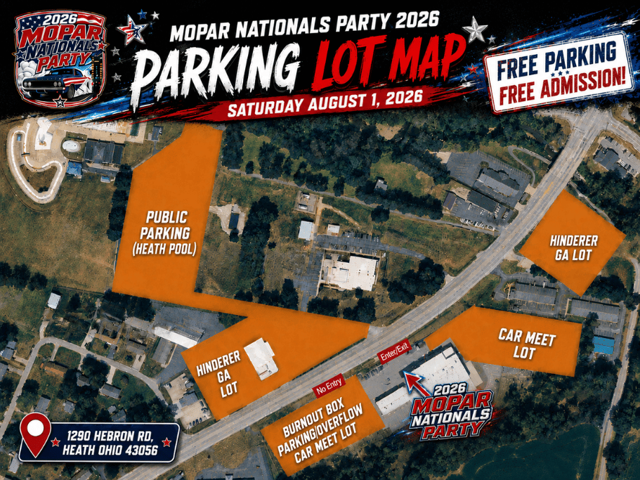 Event Day Parking Map 1