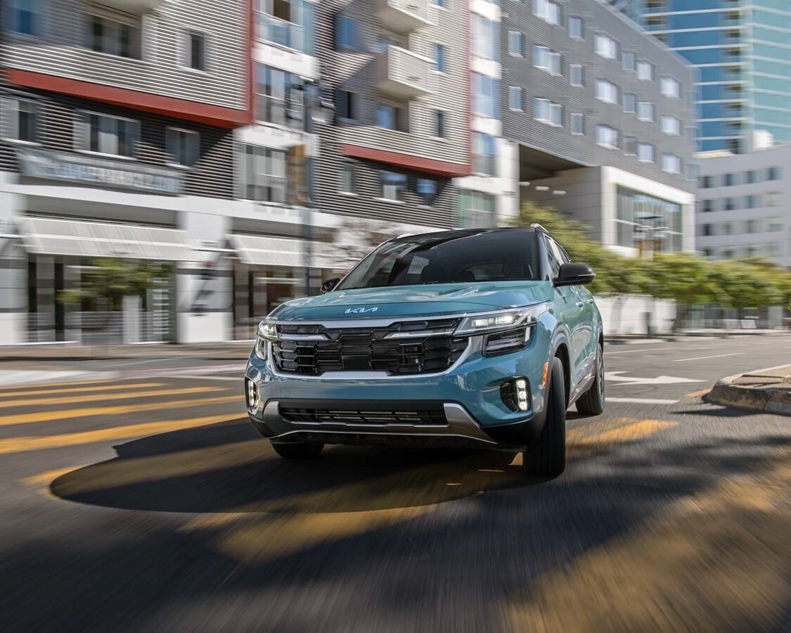 2027 Kia Seltos exterior front view in Denver