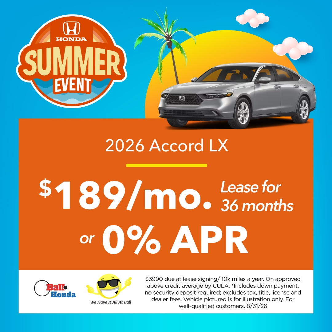 New 2026 Accord LX