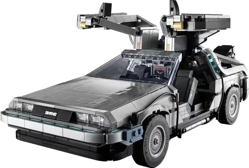 back to the future delorean lego set 