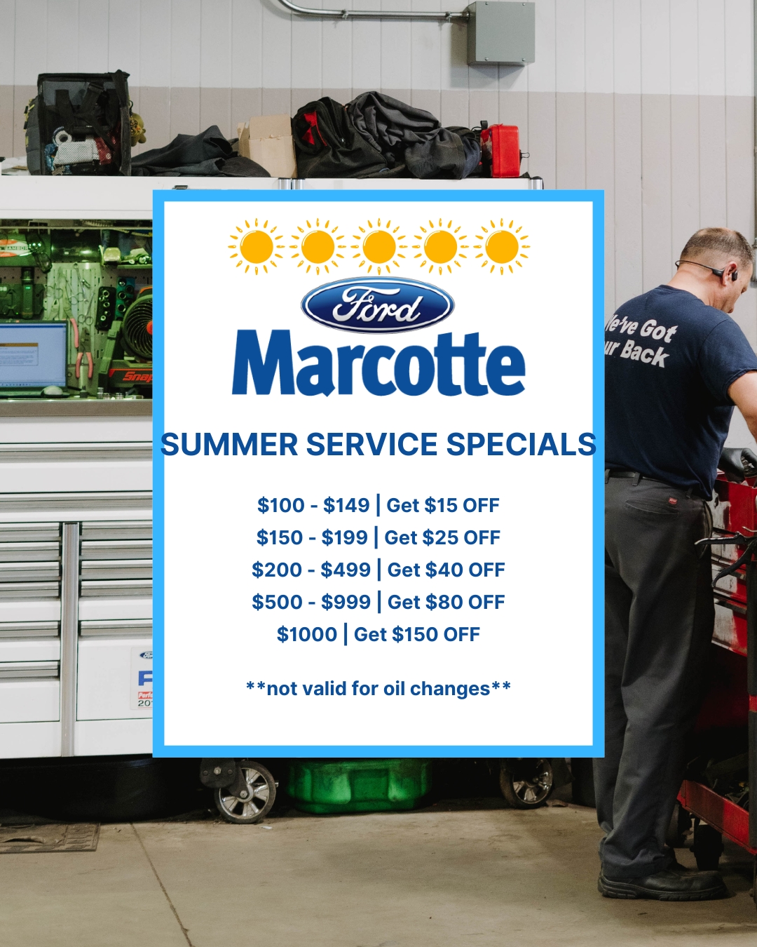 Summer Service Specials