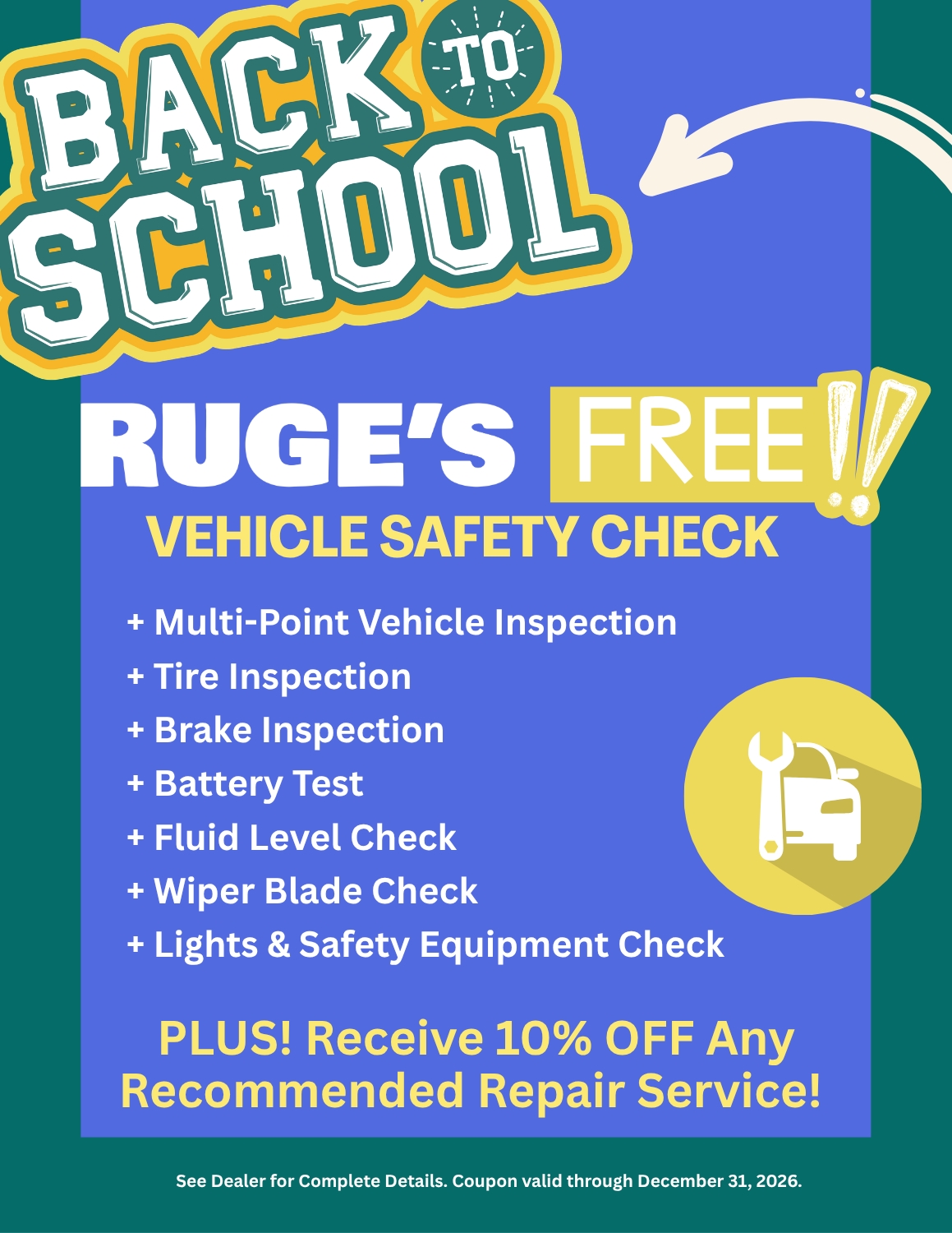 FREE! Safety Check