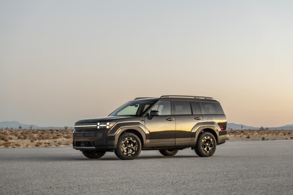 2024 hyundai santa fe parked in the asphalt