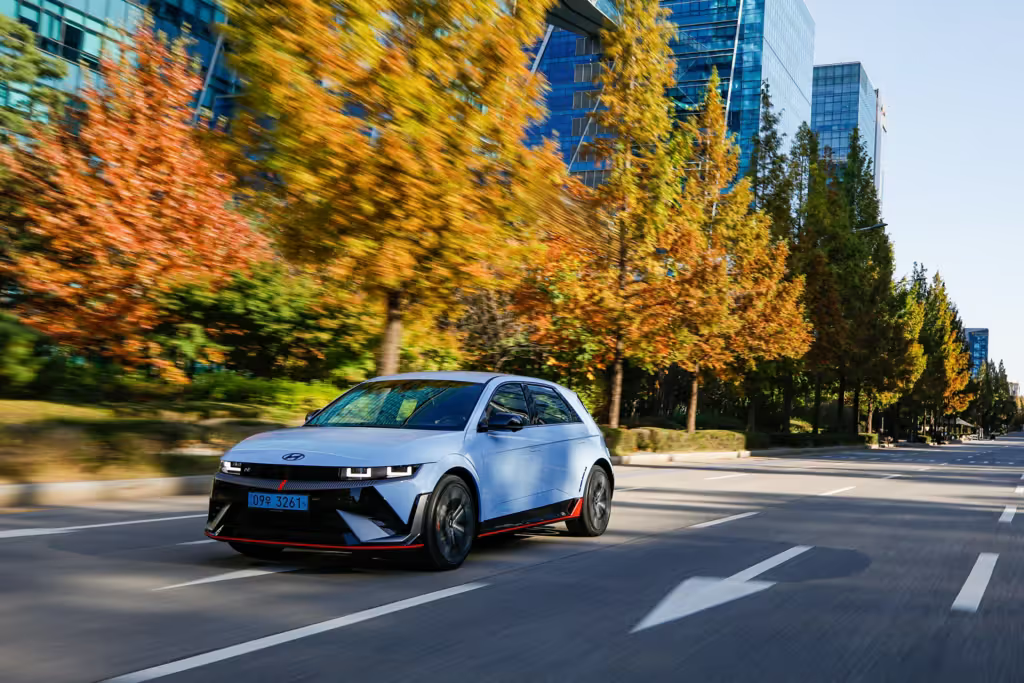 2025 Hyundai IONIQ 5 N on the street