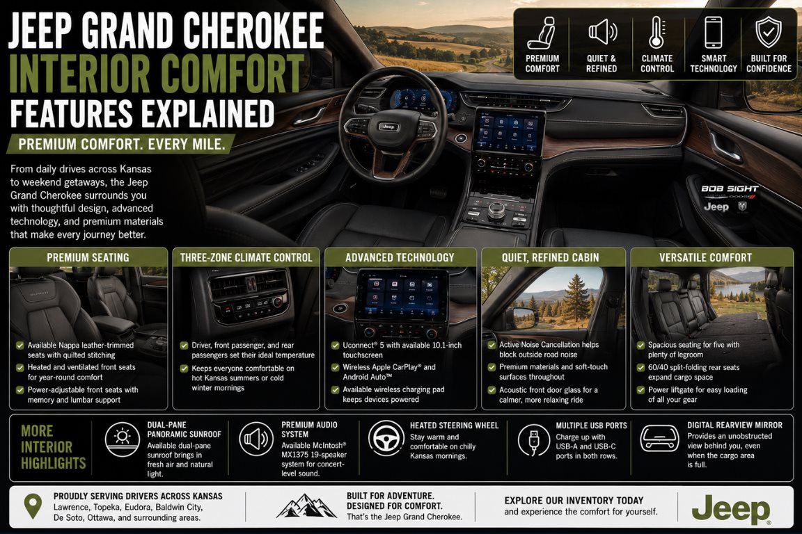 Jeep Grand Cherokee Interior Comfort Features: Luxury & Tech Explained