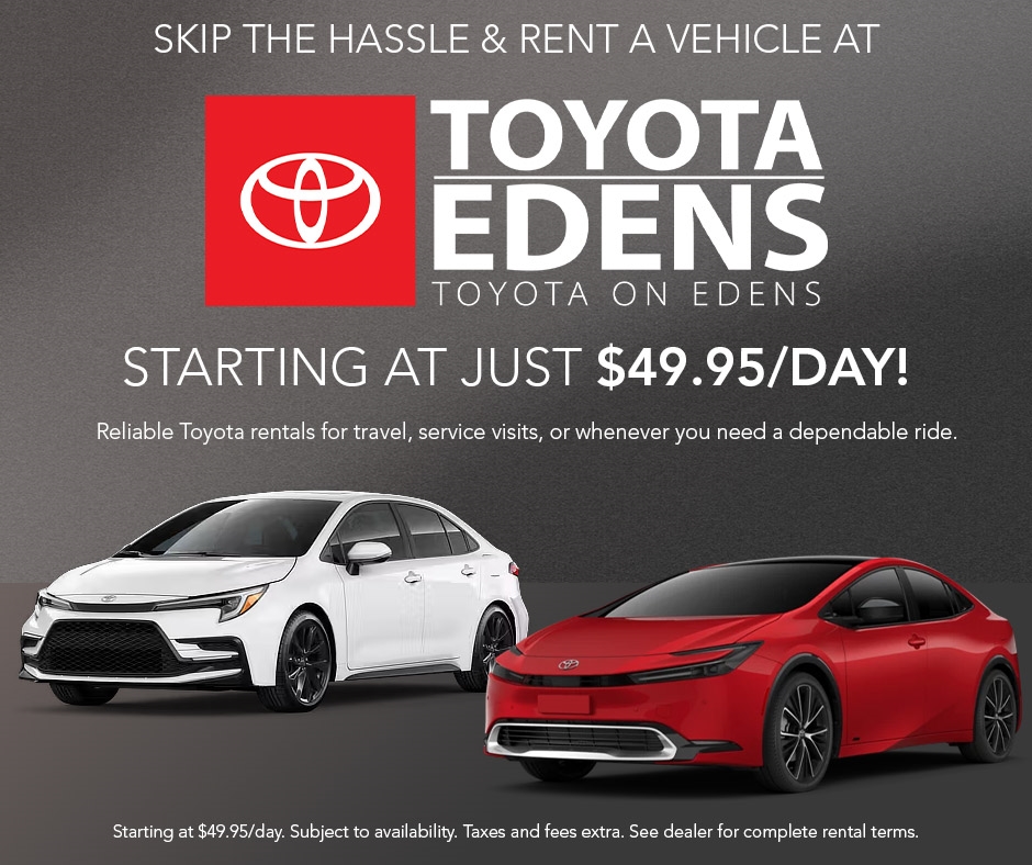 Rent a Toyota at Toyota on Edens
