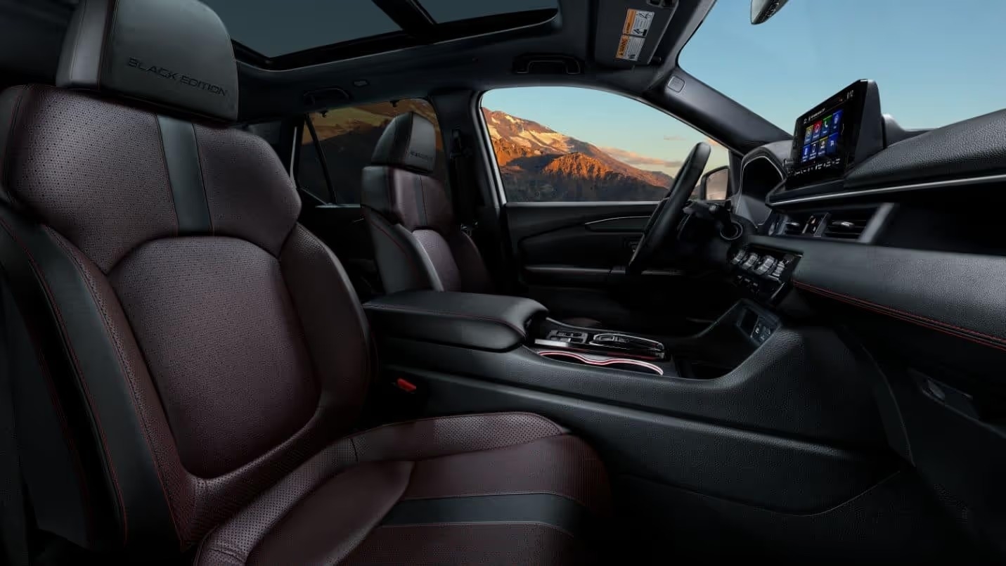 2025 honda pilot black edition interior