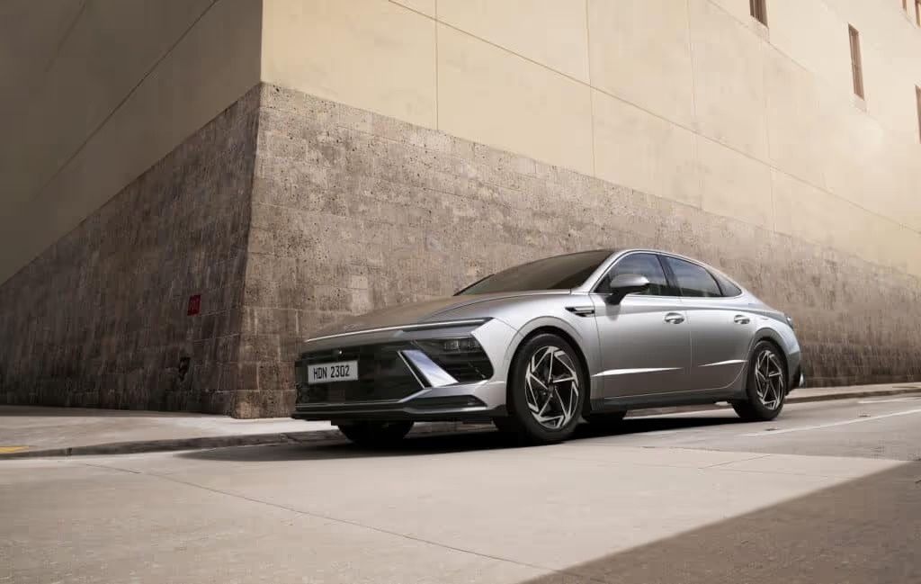 2024 hyundai sonata parked in front of modern building 