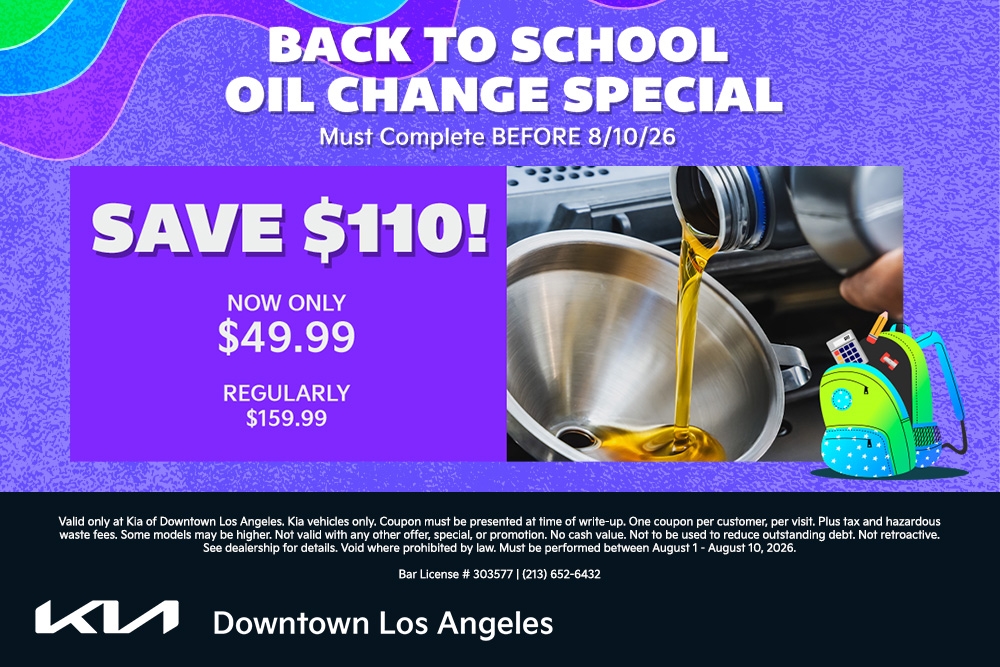 Back to School Oil Change
