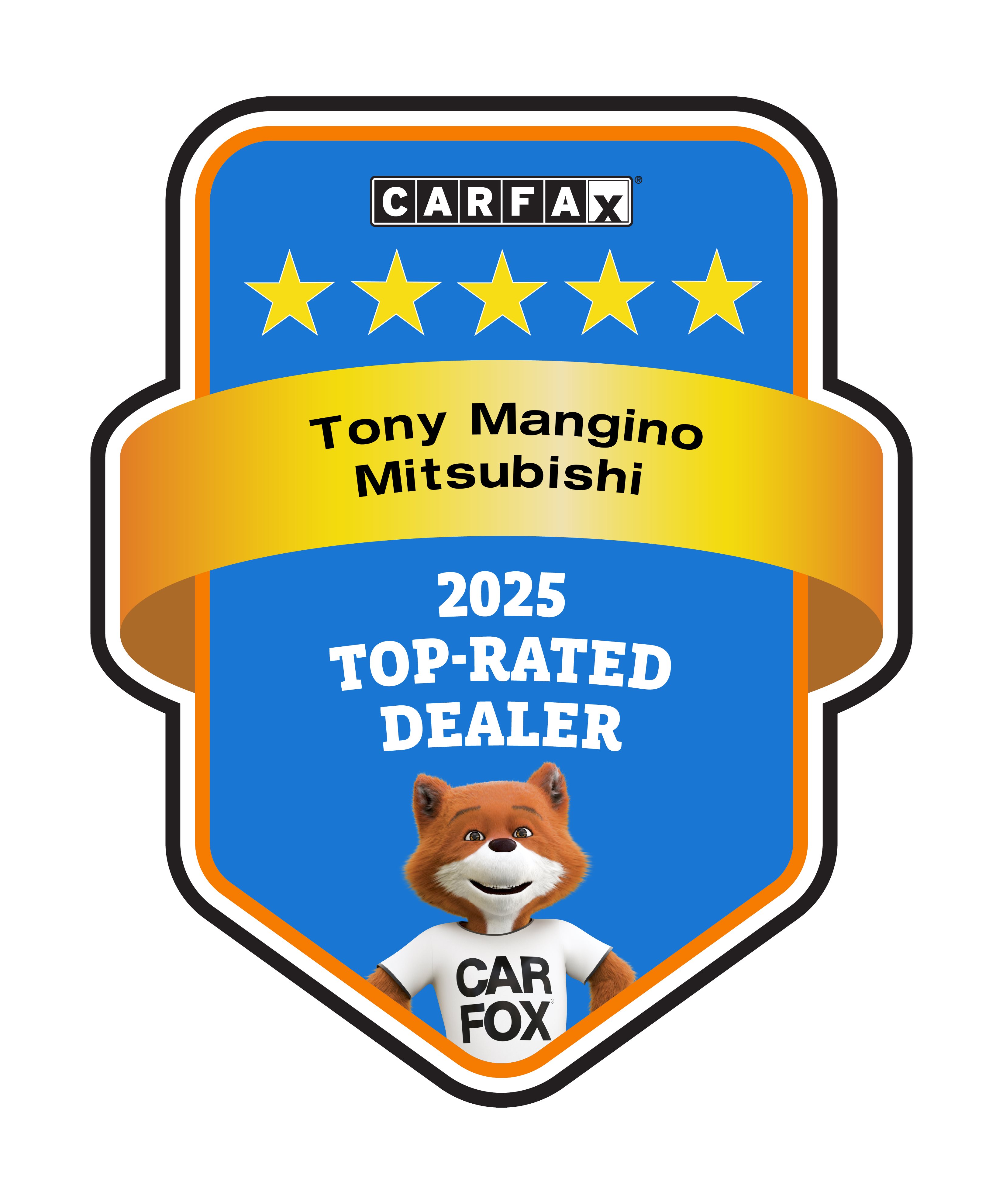 CARFAX Tony Mangino Mitsubishi 2025 Top-Rated Dealer