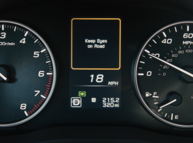 Subaru DriverFocus Distraction Mitigation System camera tracking driver alertness