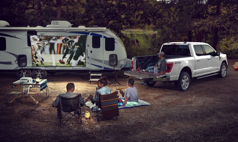 2026 Ford F-150 Exterior With RV and Family Watching Football