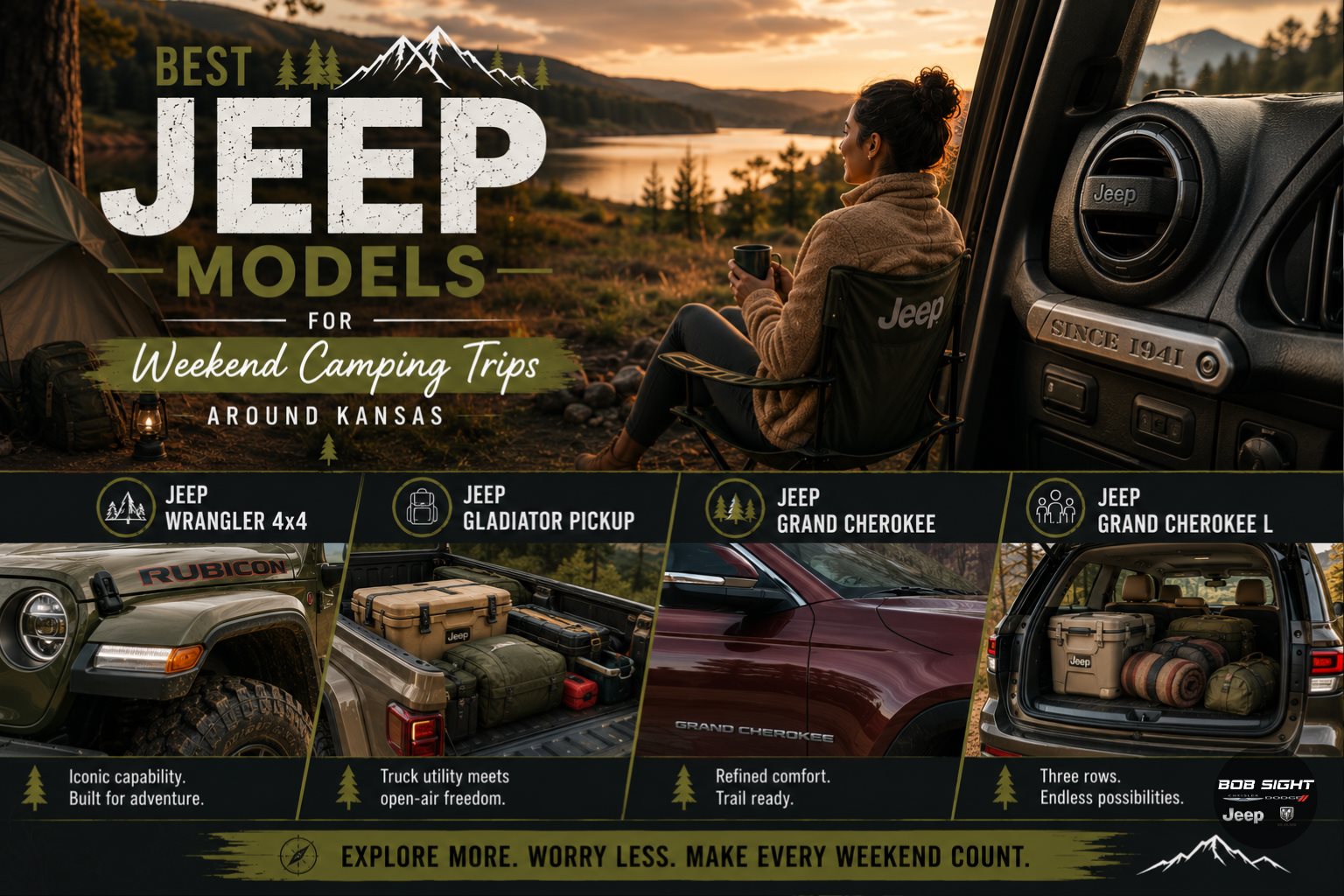 Best Jeep Models for Weekend Camping Trips Around Kansas