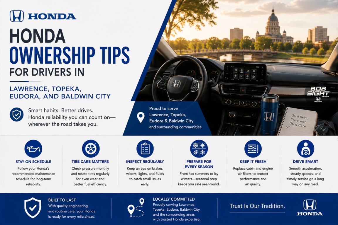 Honda Ownership Tips for Lawrence, Topeka, Eudora and Baldwin City Drivers