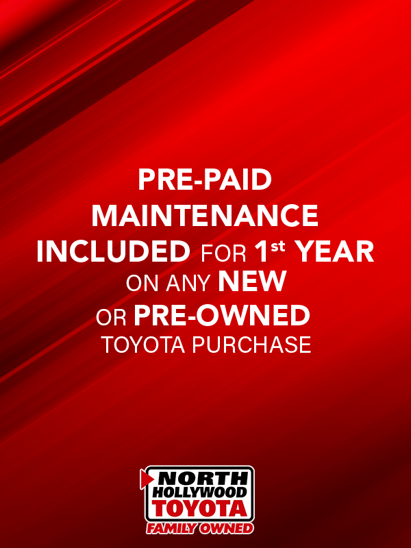 Pre-Paid Maintenance on New or Used Toyota Purchase