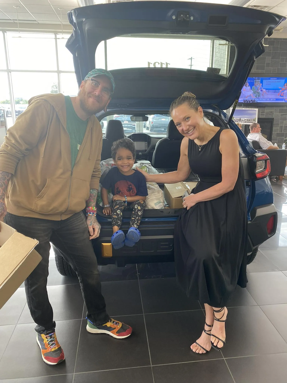 Stuff the Subaru event at Castle Subaru McHenry with Free Country Chicago