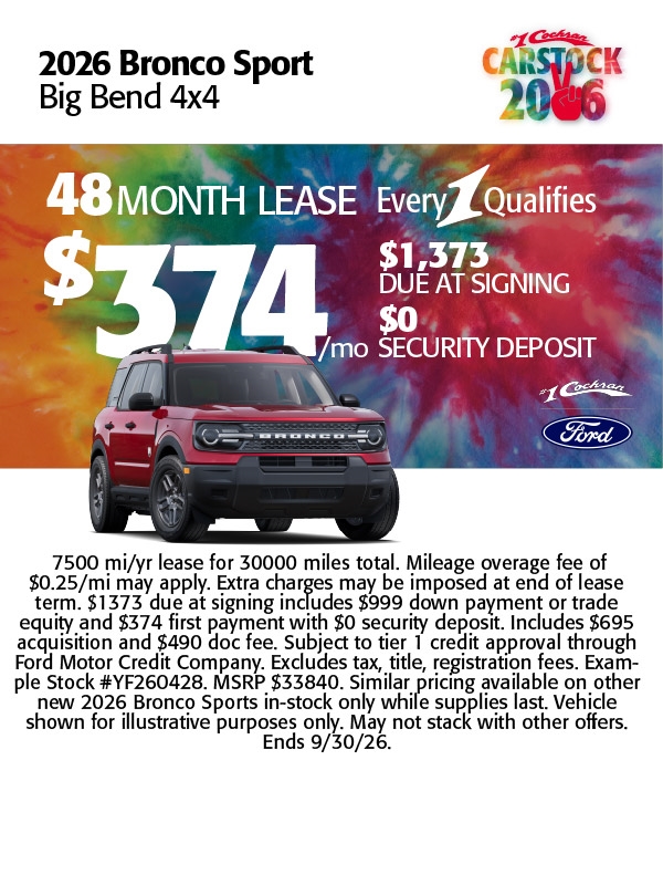 Ford Bronco Sport Specials