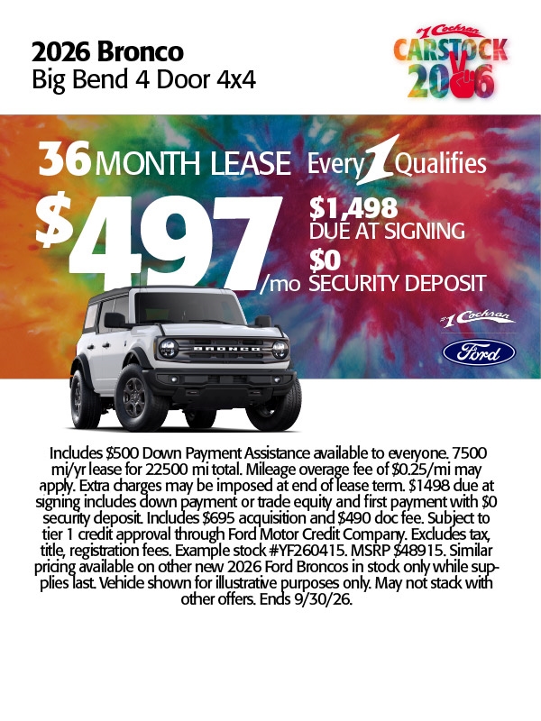 Ford Bronco Specials