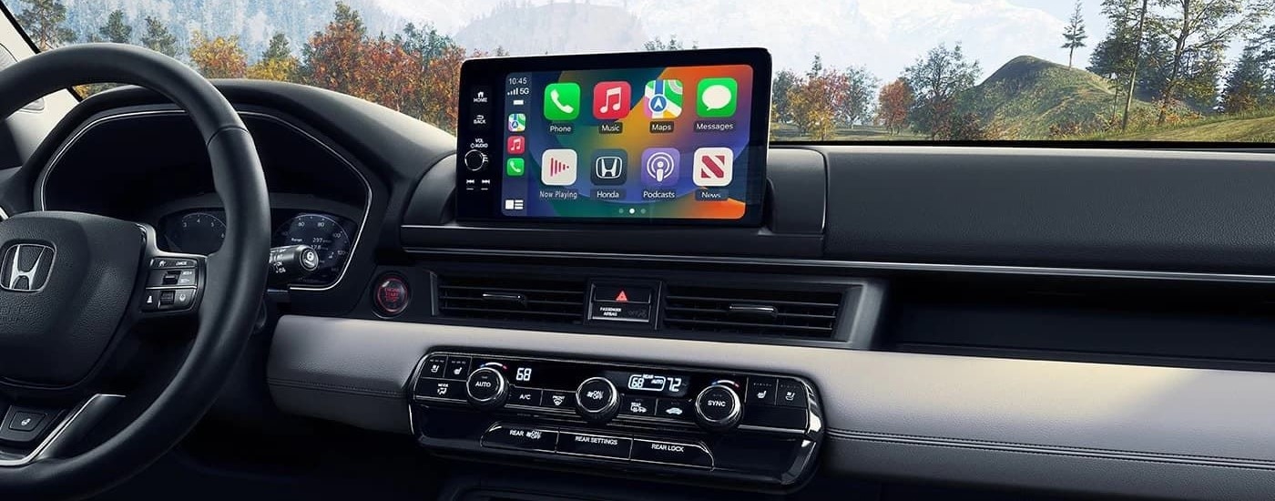 Infotainment display in a 2023 Honda Pilot.
