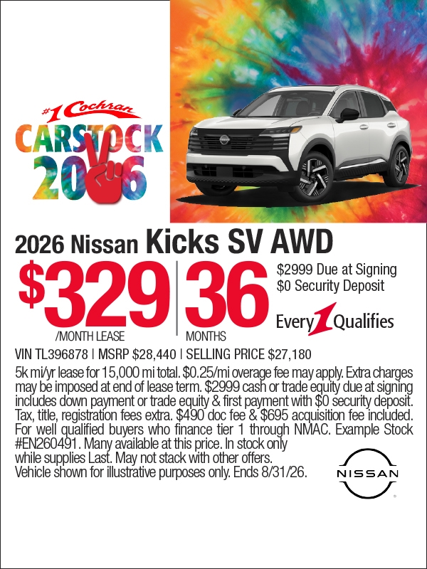 Nissan Kicks Specials