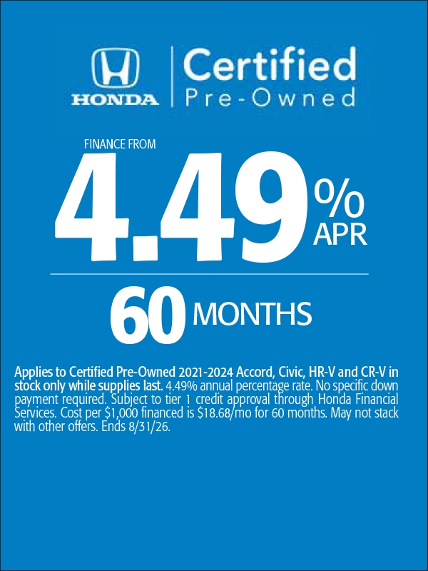 Honda Certified Specials