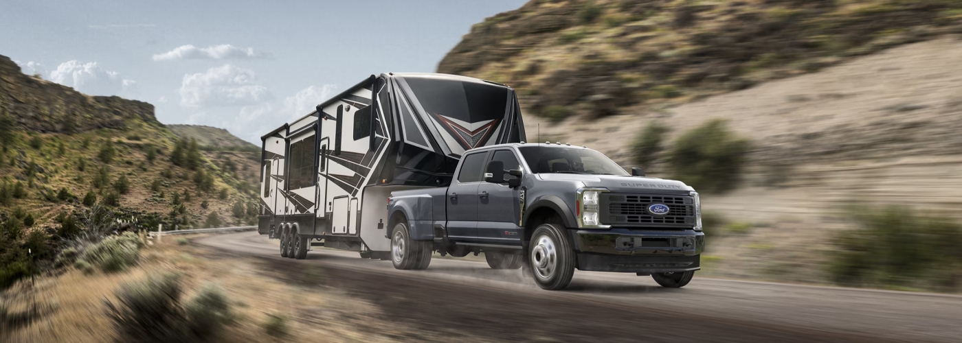 2025 Ford F-250 Towing a Camper
