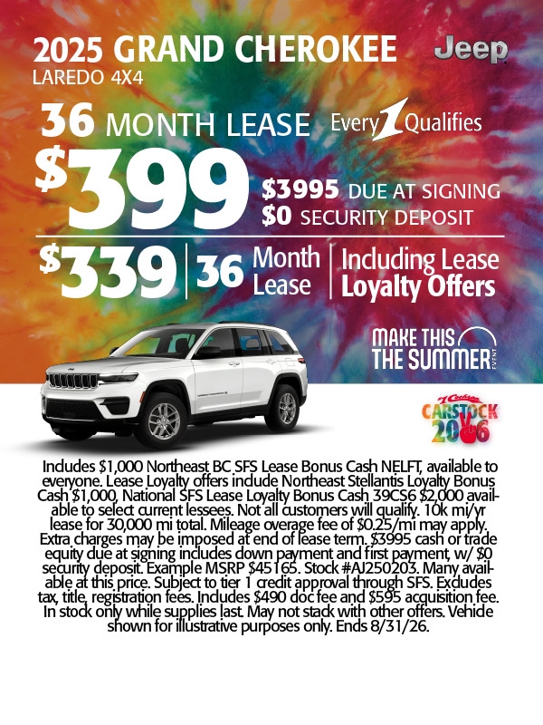 Jeep Grand Cherokee Specials