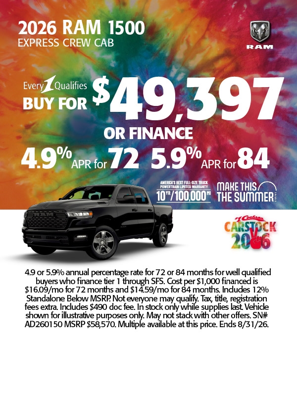 RAM 1500 Black Express Specials