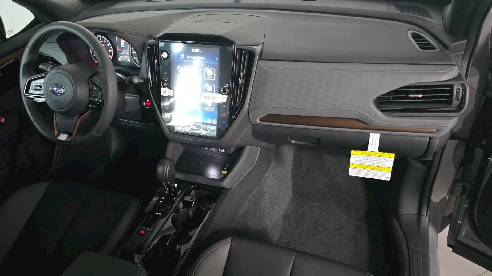 2026 Subaru Forester Sport at Findlay Subaru Prescott, dashboard and vertical touchscreen from the passenger side (photo 9 of 10)