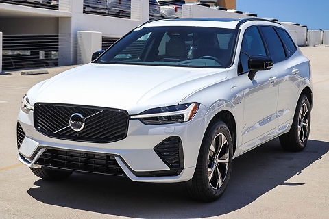 white 2026 Volvo XC60 PHEV parked at the Volvo Cars Mission Viejo dealership in Mission Viejo, CA