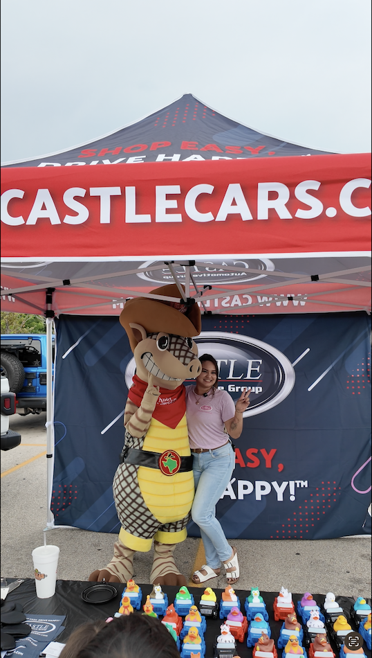 Castle CDJR Naperville team at Texas Roadhouse Jeep Night in Naperville