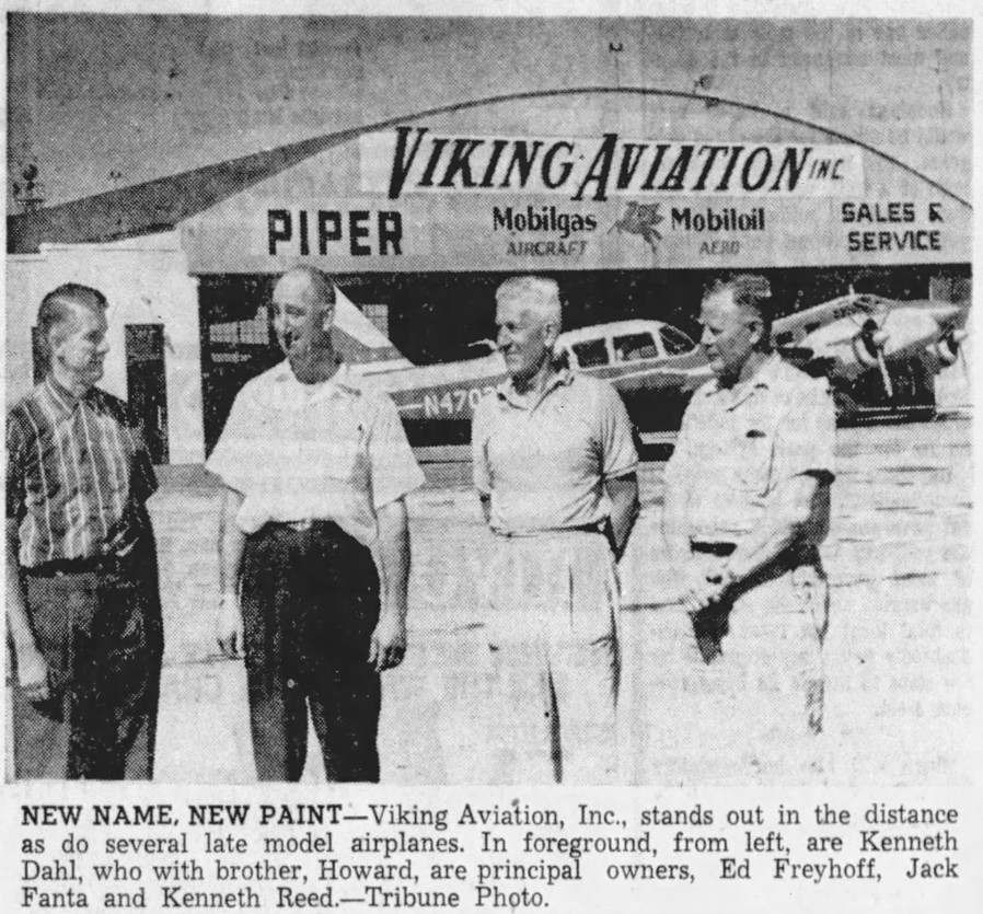 Kenny and Howard Dahl at Viking Aviation