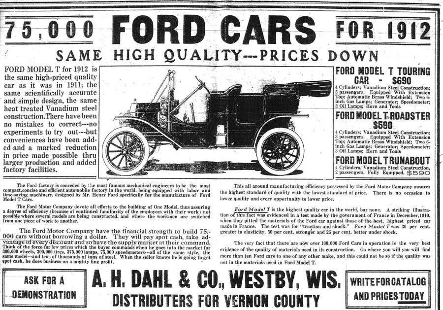 1911 Ford ad