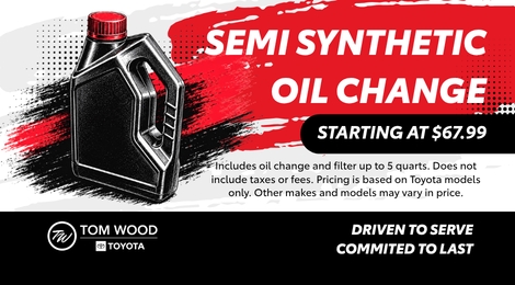 Semi Synthetic Oil Change