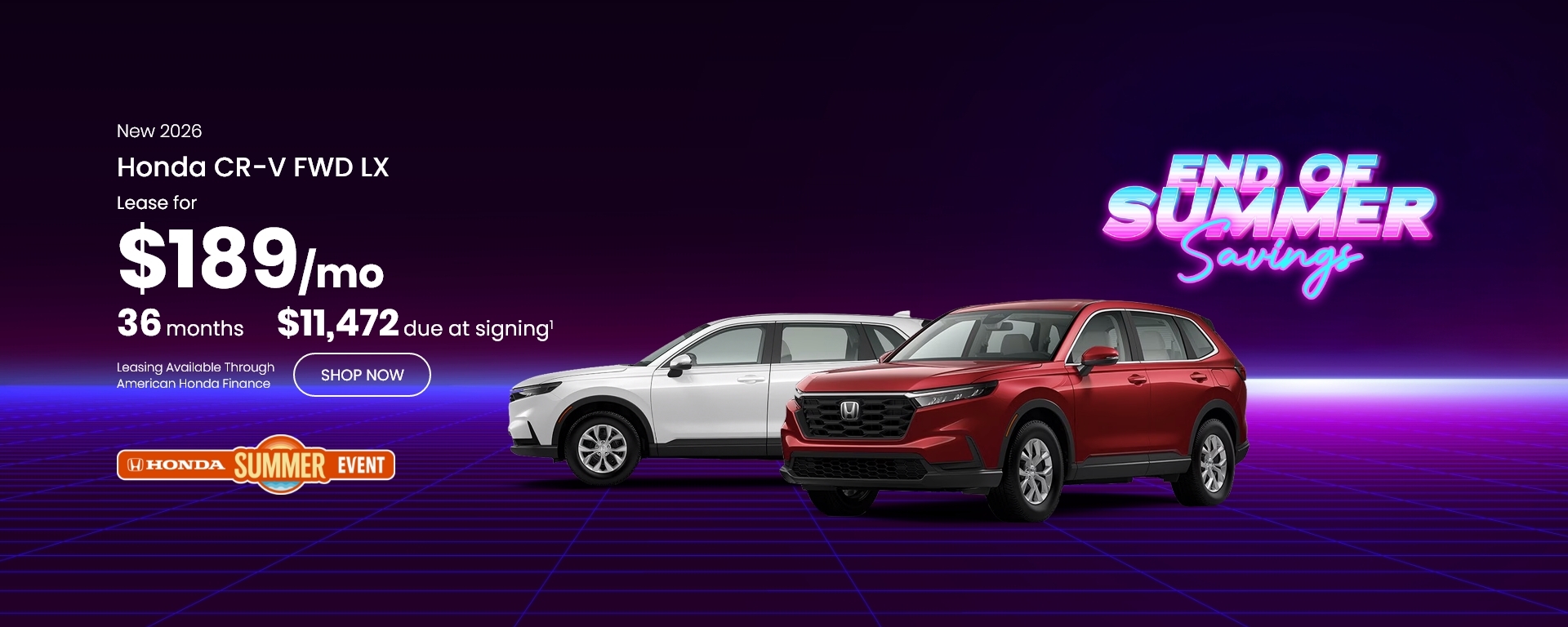 Alquila un Honda CR-V AWD LX nuevo del año 2026