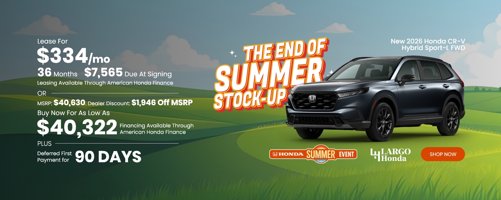 Lease a New 2026 Honda CR-V Hybrid Trailsport