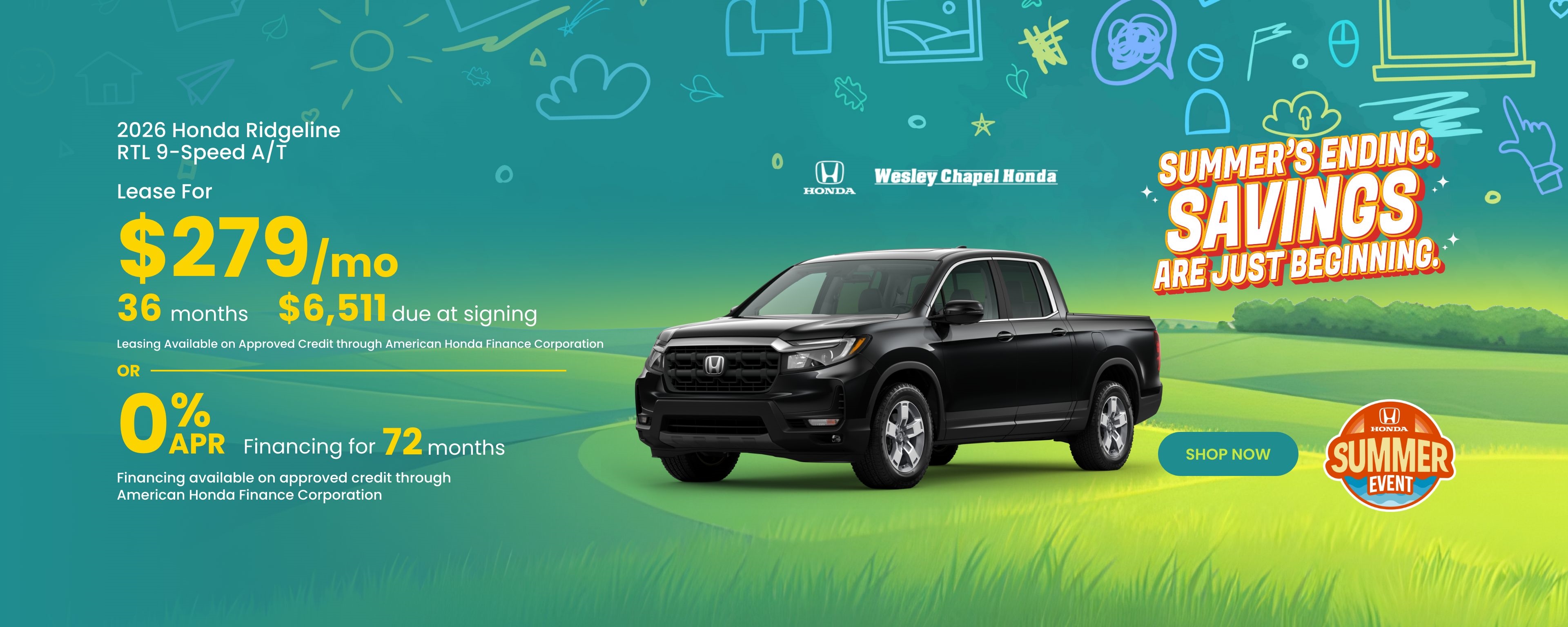 Lease a New Honda Ridgeline 4TL