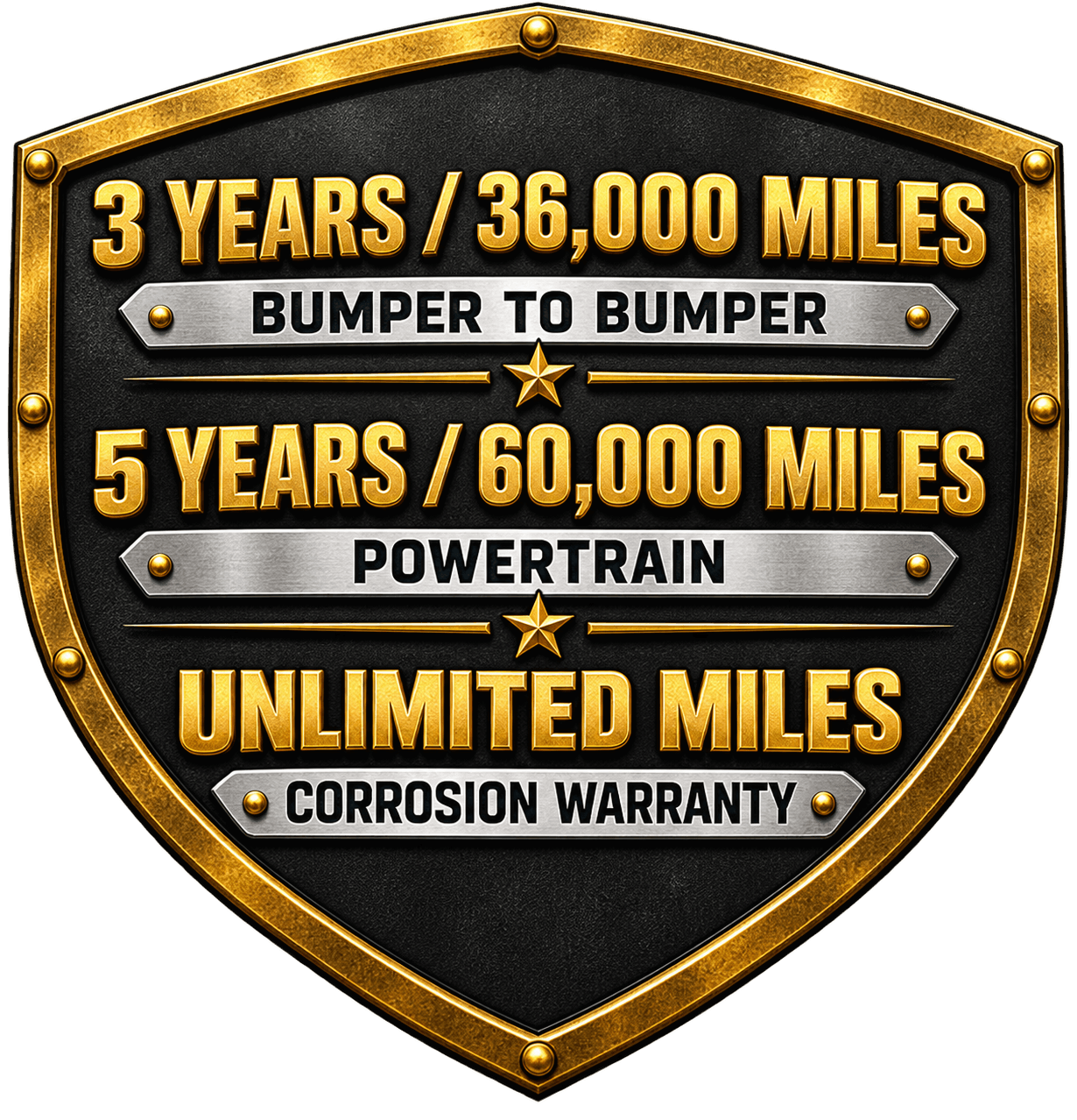 Great Warranty Built Better Shield Infographic